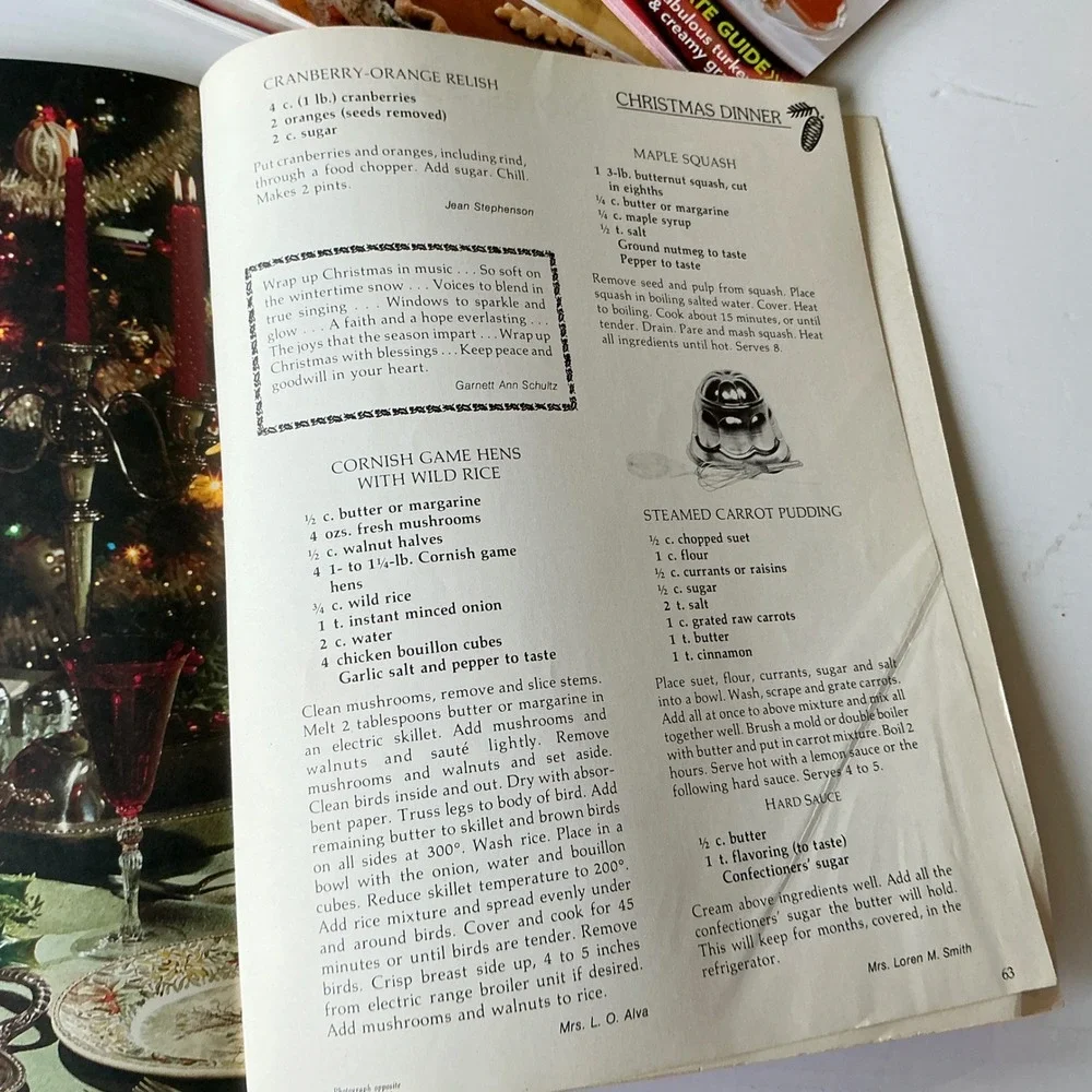 Ideals Vintage Cookbook Lot Christmas Candy Magical Endings Retro Recipes 3pc